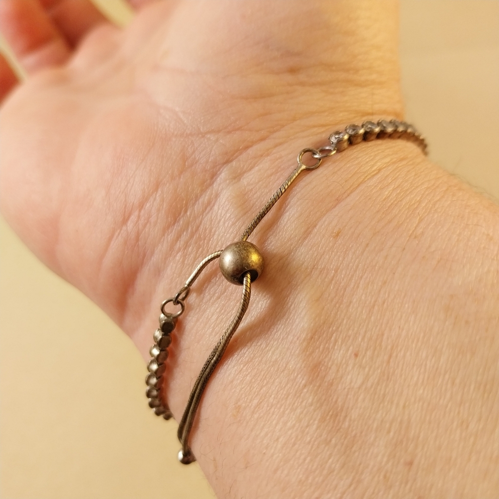 Sterling Silver Adjustable Bracelet - Picture 5 of 13
